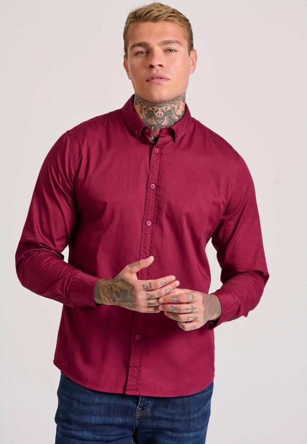 Ανδρικό garment dyed twill πουκάμισο