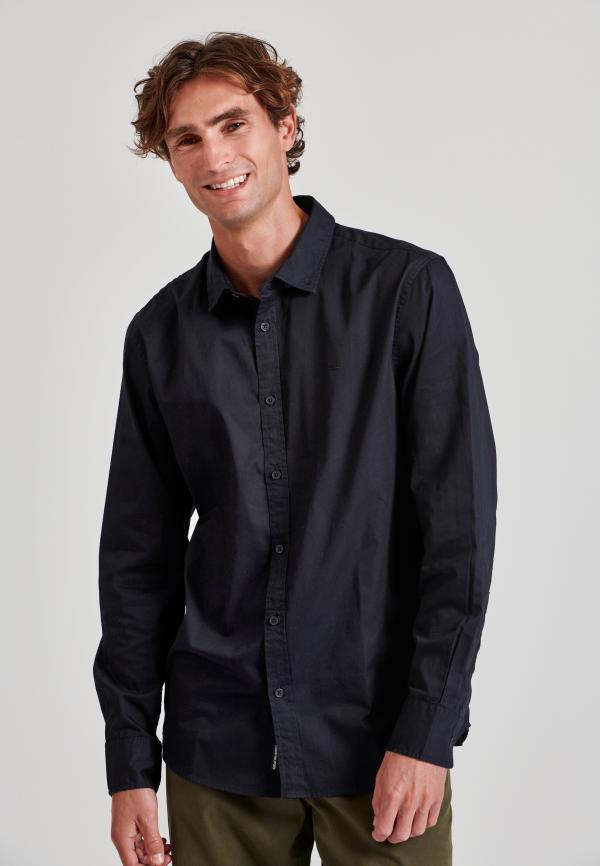 Ανδρικό garment dyed twill πουκάμισο