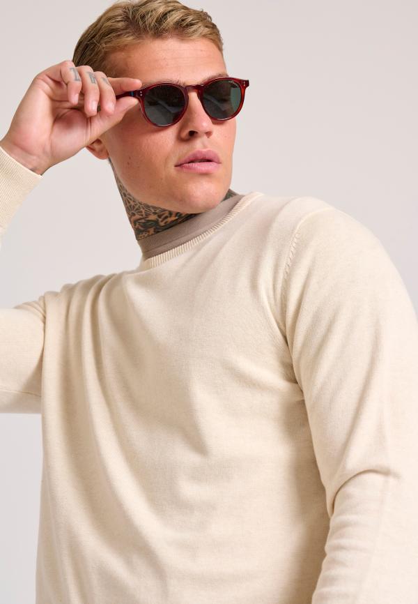 Ανδρικό βαμβακερό πουλόβερ - The essentials