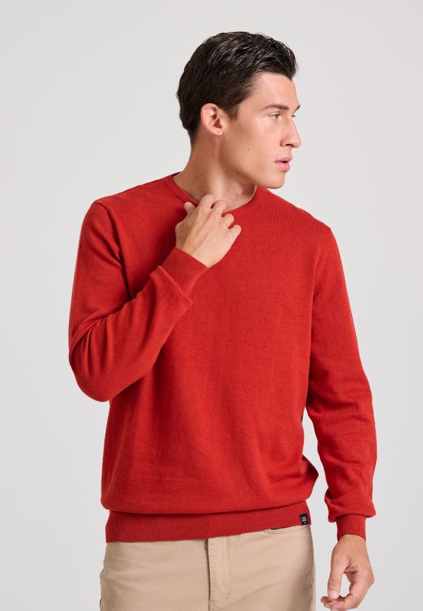 Ανδρικό βαμβακερό πουλόβερ - The essentials