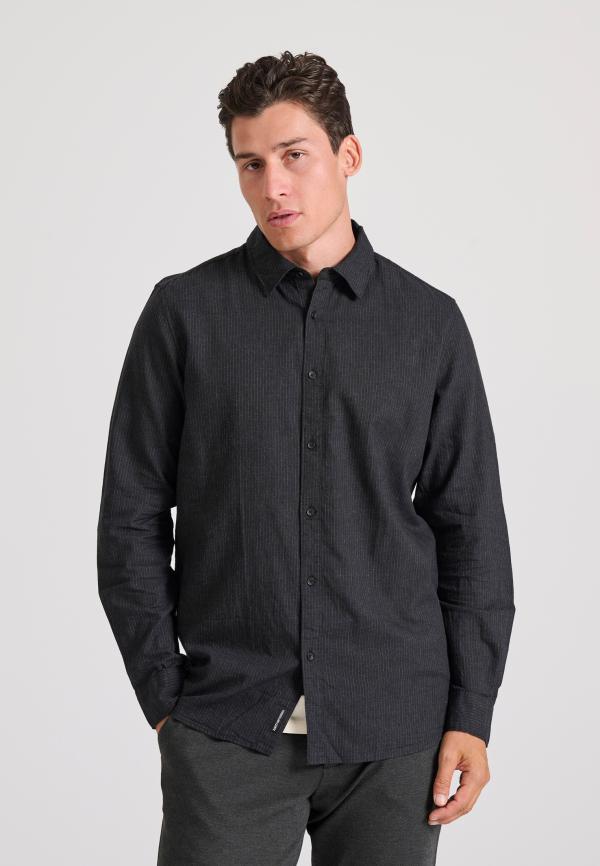 Flannel πουκάμισο με ψιλή ρίγα