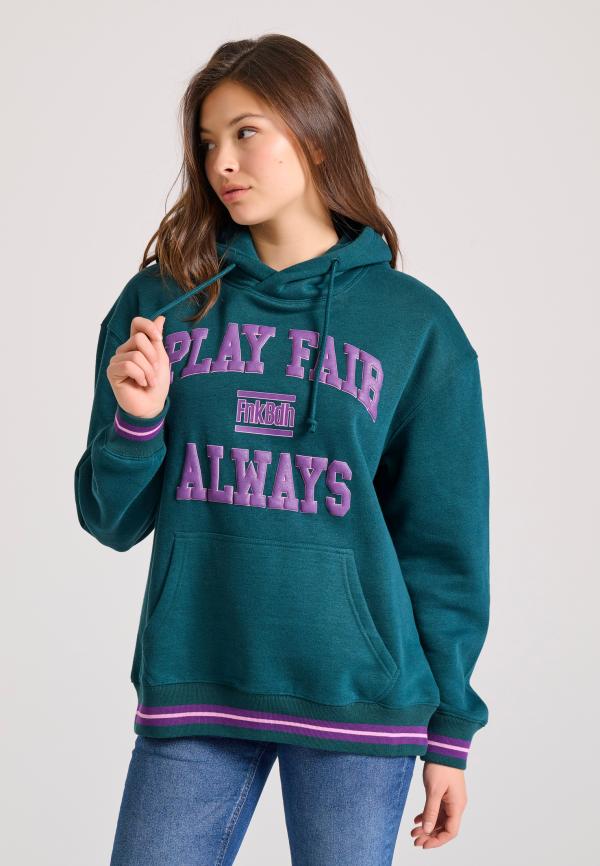 Relaxed fit φούτερ με embossed τύπωμα