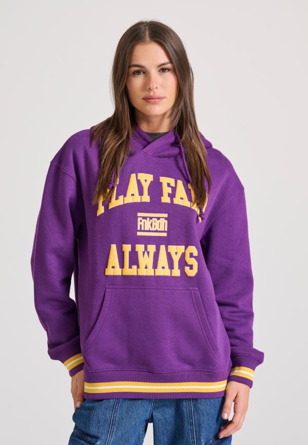 Relaxed fit φούτερ με embossed τύπωμα