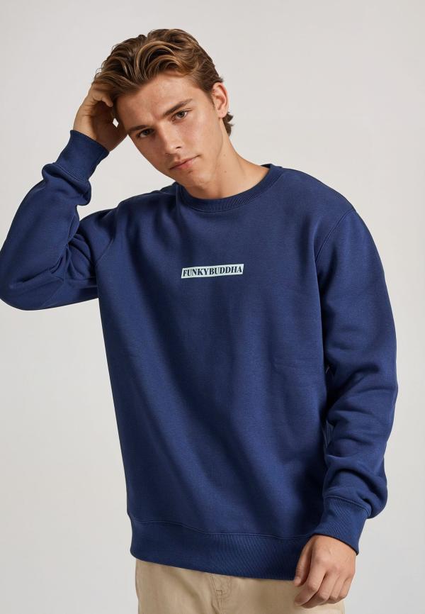 Relaxed fit φούτερ με τύπωμα στην πλάτη