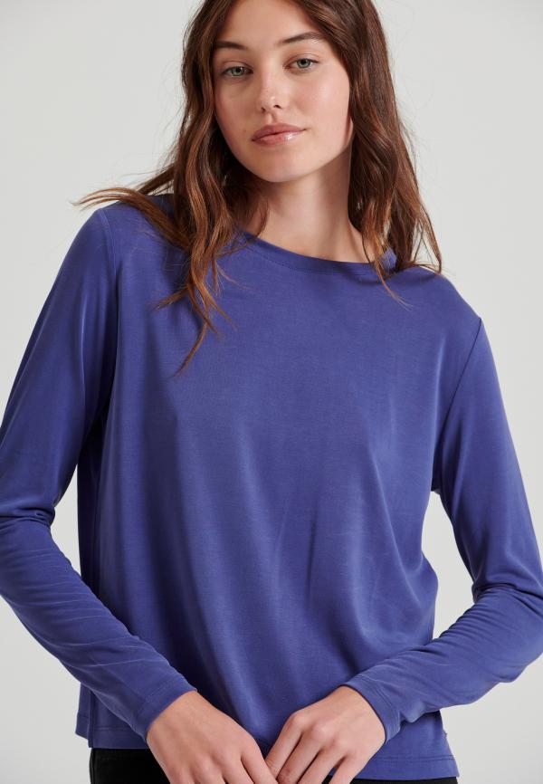 Μακρυμάνικη μπλούζα με στρογγυλή λαιμόκοψη