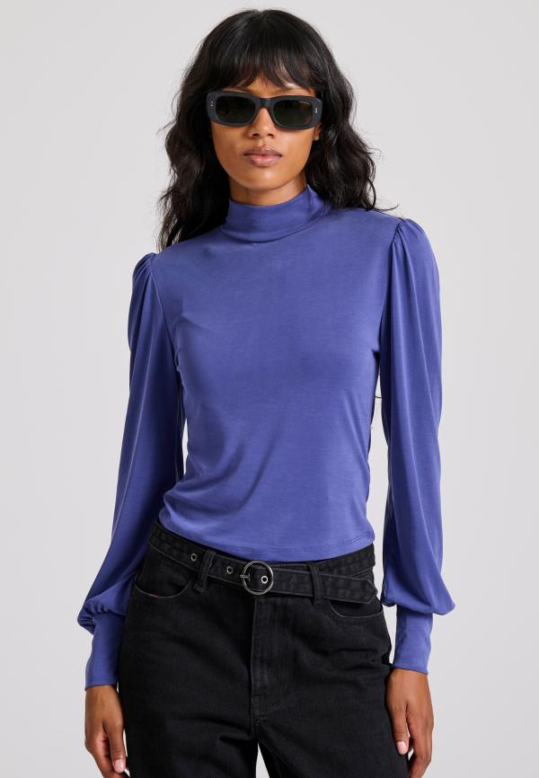 Μακρυμάνικη μπλούζα με μανίκια bishop