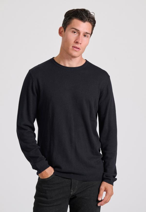 Casual πλεκτή μπλούζα με μίξη από μαλλί και κασμίρ