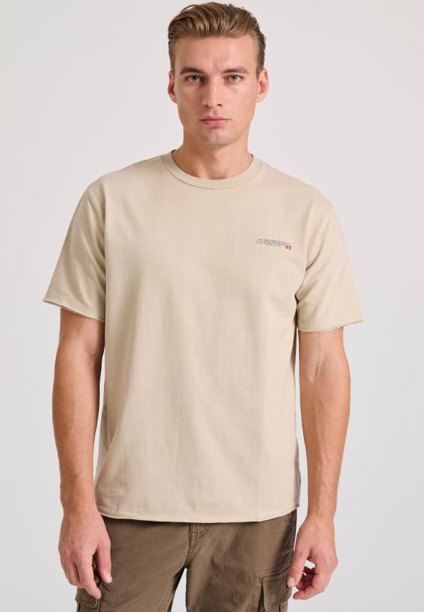 Relaxed fit t-shirt με τύπωμα στην πλάτη