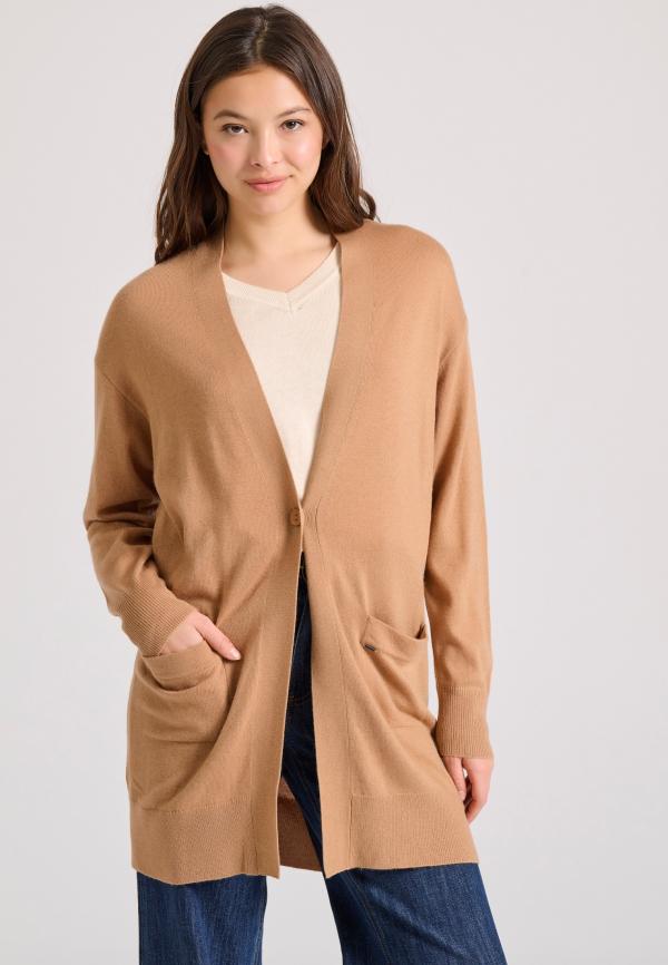 Loose fit cashmere blend πλεκτή ζακέτα