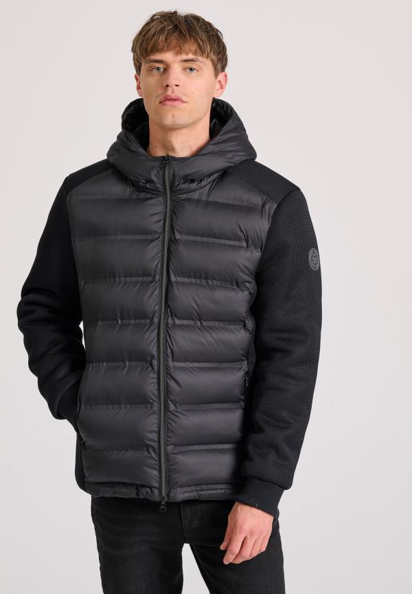 Ανδρικό casual μπουφάν σε rib ύφανση