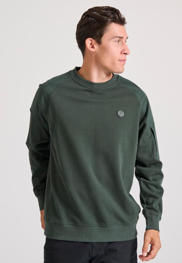 Φούτερ με ανάγλυφη υφή και λεπτομέρεια στο μανίκι