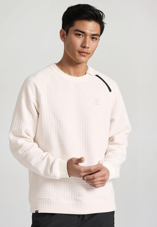 Relaxed fit φούτερ με ανάγλυφη υφή