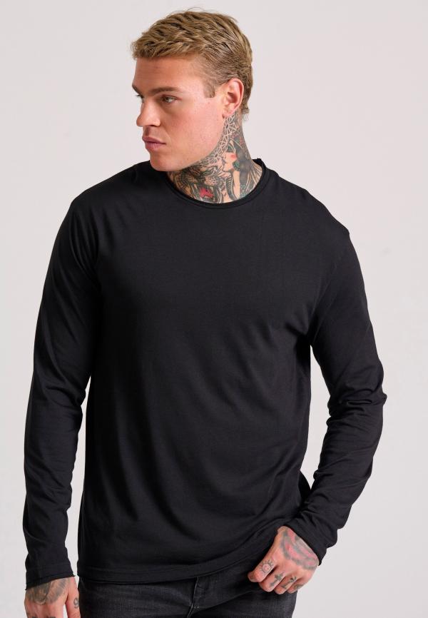 Relaxed fit t-shirt με raw edges