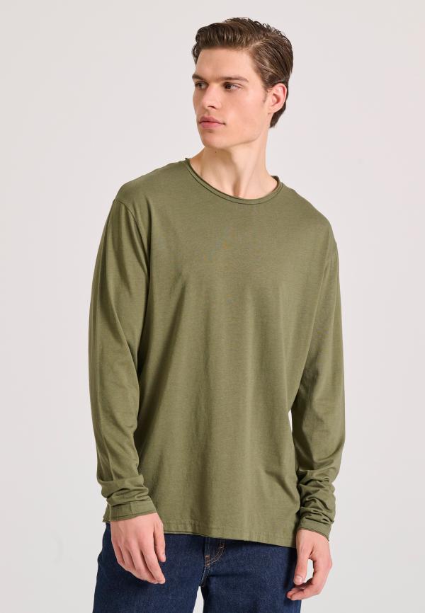 Relaxed fit t-shirt με raw edges