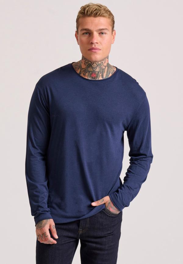 Relaxed fit t-shirt με raw edges