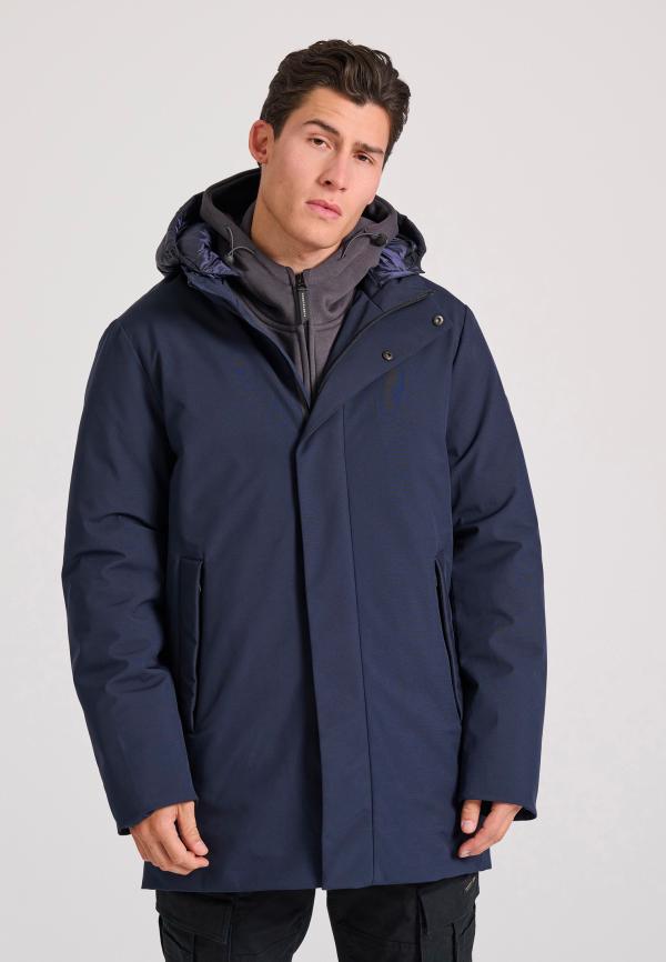 Ανδρικό παρκά με αποσπώμενη κουκούλα