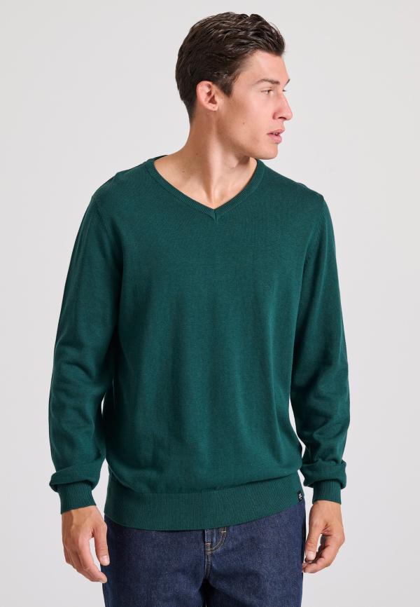 Ανδρικό πουλόβερ με V λαιμόκοψη - The essentials