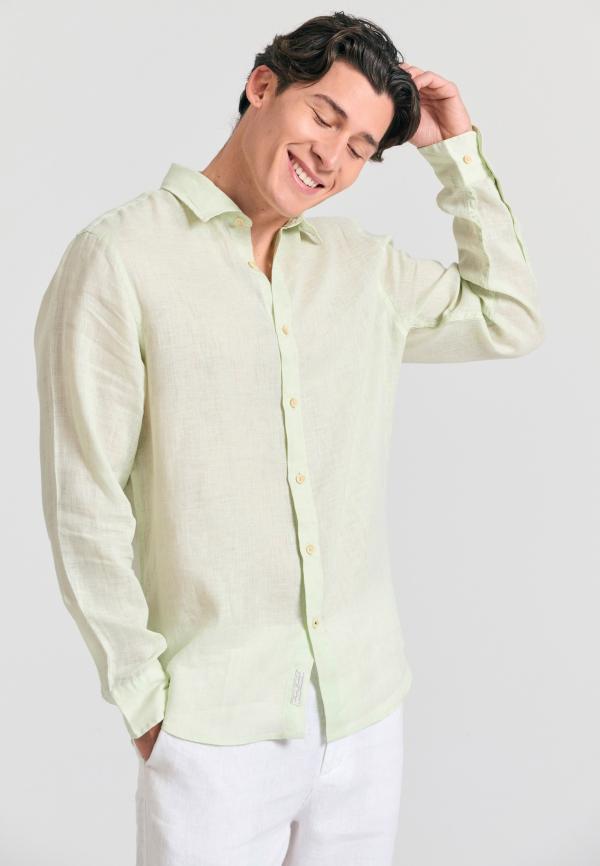 Garment dyed λινό πουκάμισο - The essentials