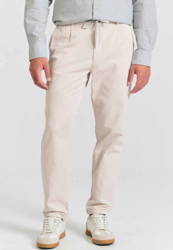 Comfort fit garment dyed chino παντελόνι
