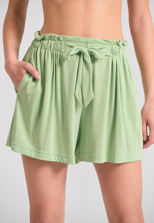 Loose fit σορτς με δέσιμο μπροστά