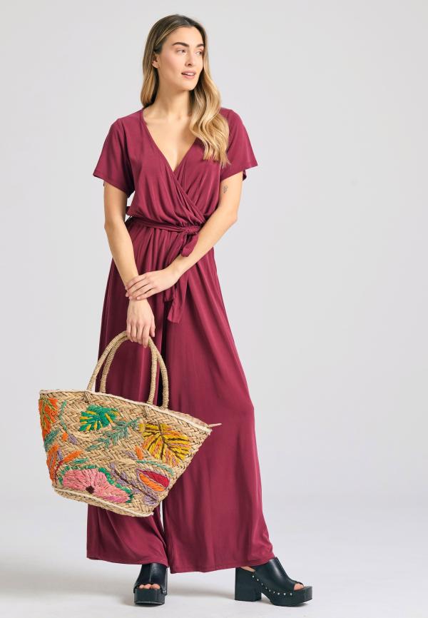 Κρουαζέ ολόσωμη φόρμα με ζώνη