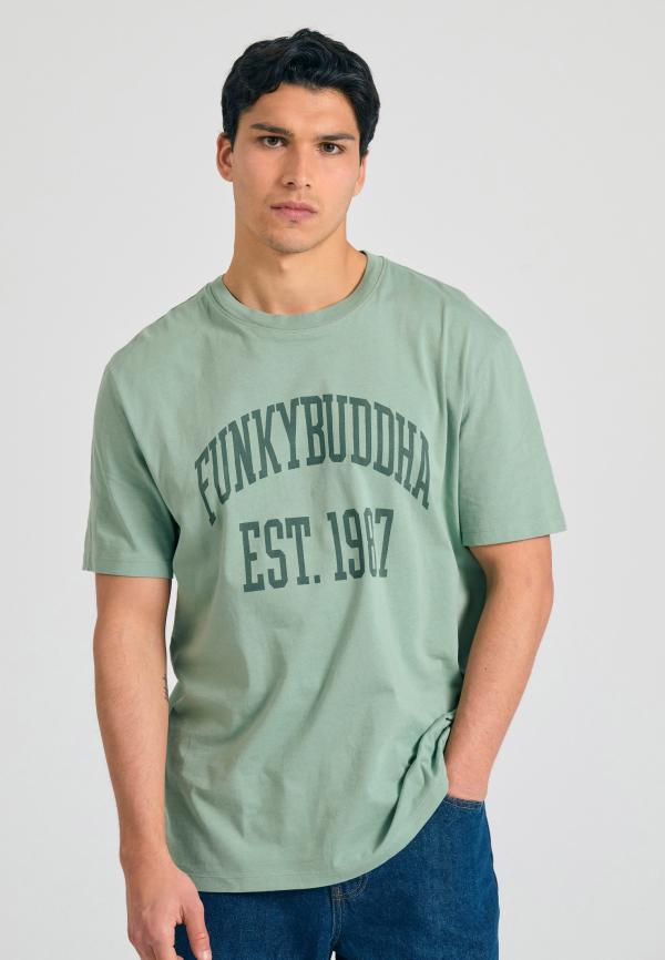 Relaxed fit t-shirt με branded τύπωμα