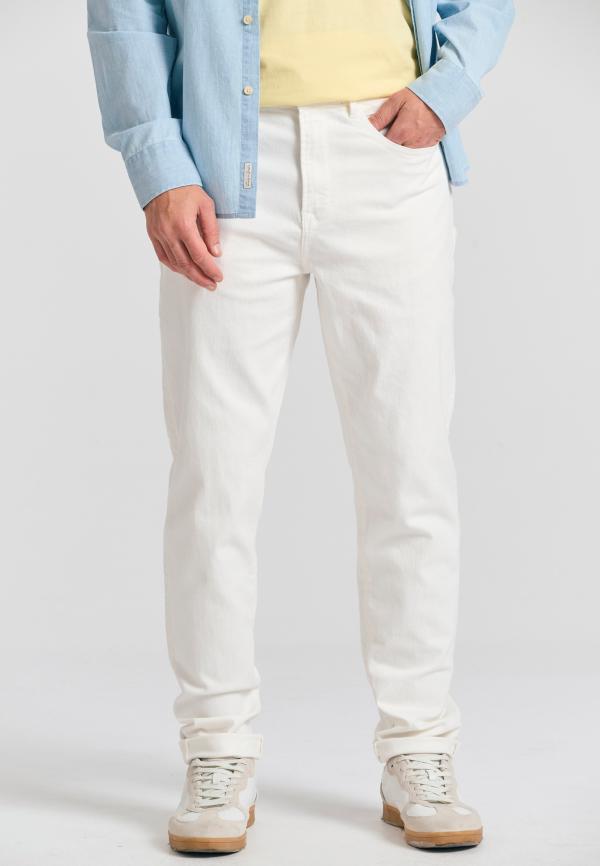 Relaxed tapered fit garment dyed τζιν παντελόνι