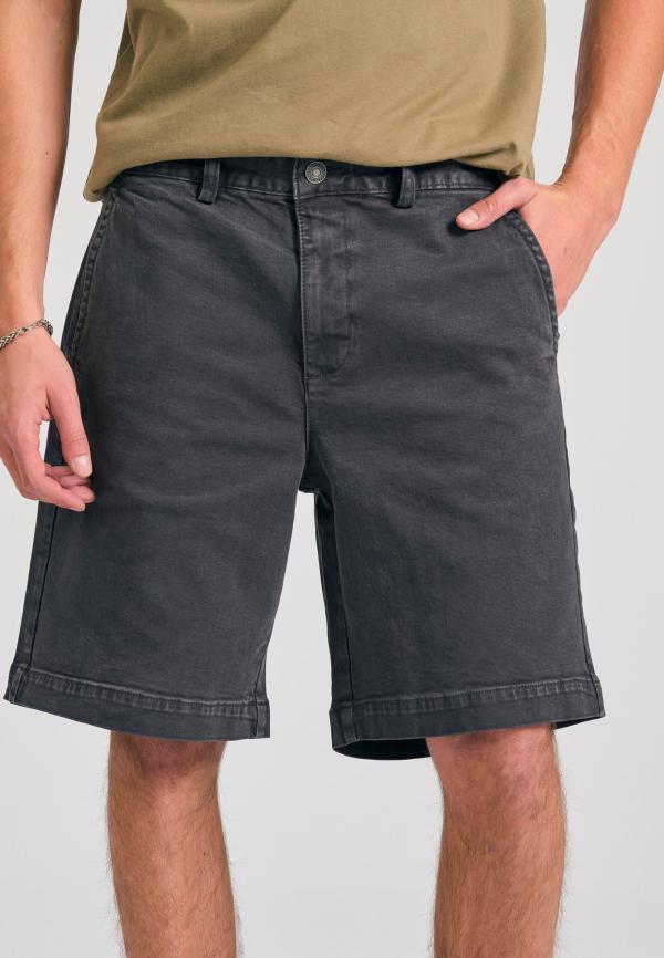 Ανδρική comfort fit garment dyed τζιν βερμούδα