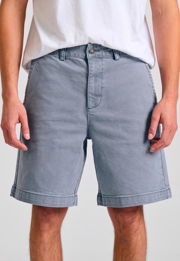 Ανδρική comfort fit garment dyed τζιν βερμούδα