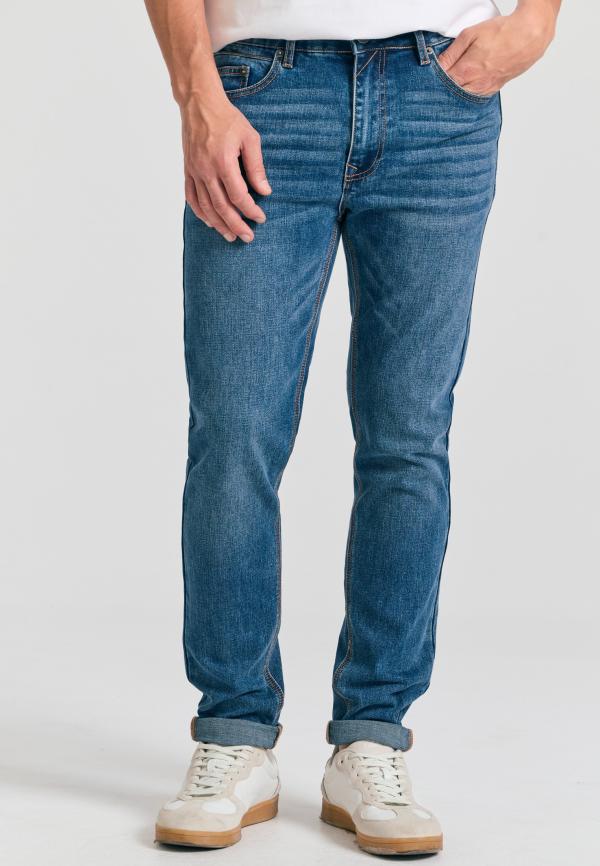 Slim fit τζιν παντελόνι με whisker details