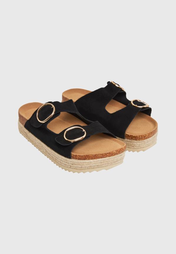 Γυναικεία suede σανδάλια