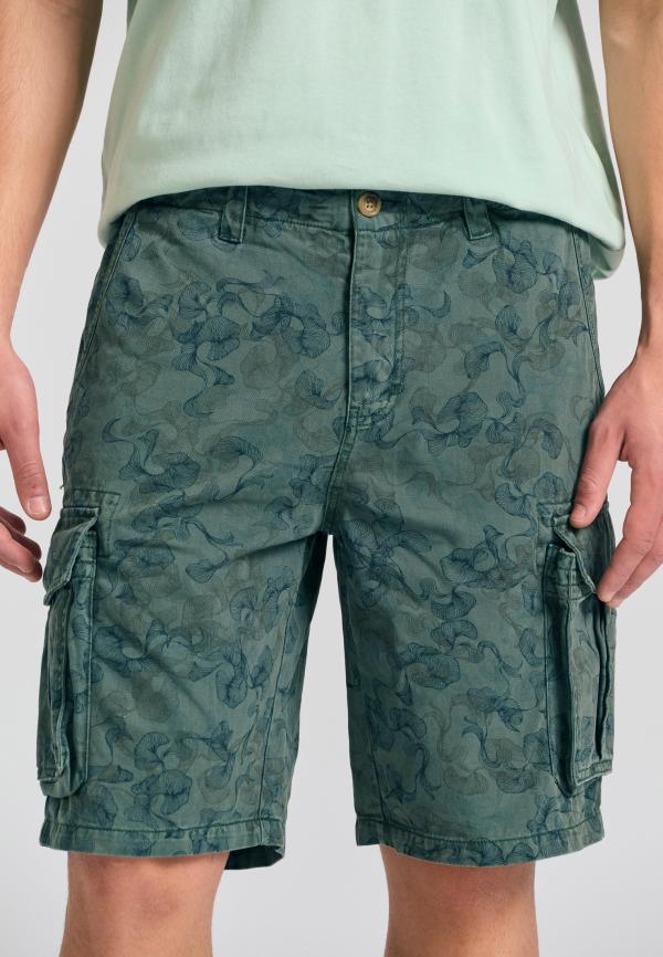 Comfort fit garment dyed cargo βερμούδα