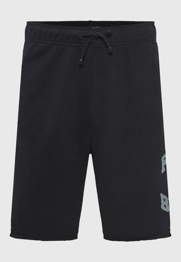 Wide leg fit αθλητική βερμούδα με branded τύπωμα