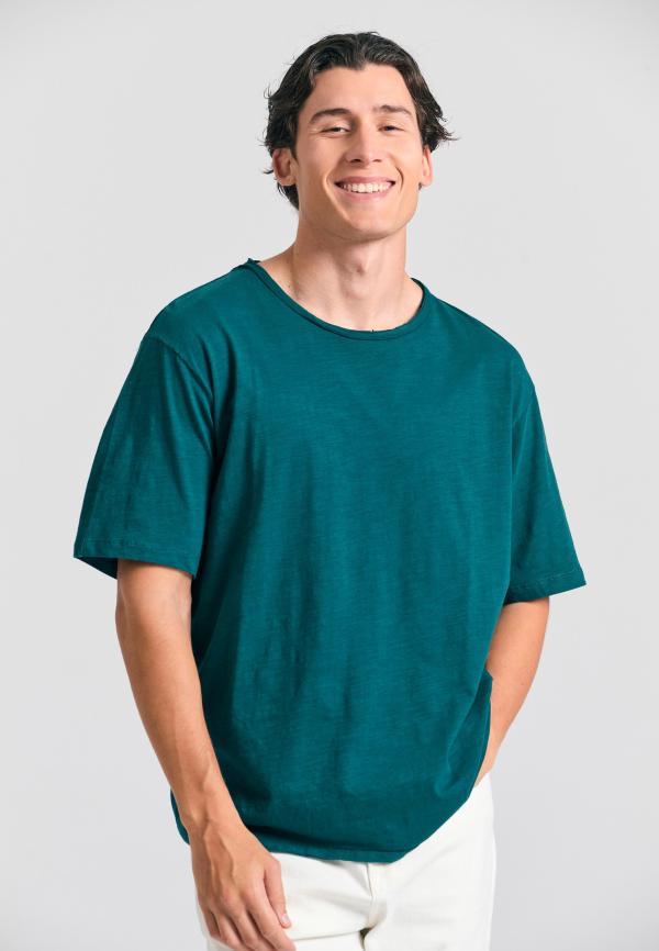 Relaxed fit t-shirt με raw edges