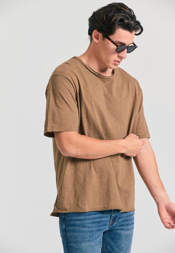 Relaxed fit t-shirt με raw edges