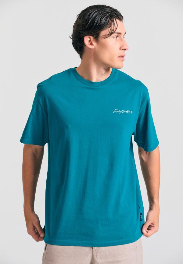 Relaxed fit t-shirt με graphic τύπωμα στην πλάτη