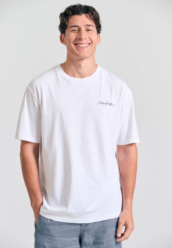 Relaxed fit t-shirt με graphic τύπωμα στην πλάτη