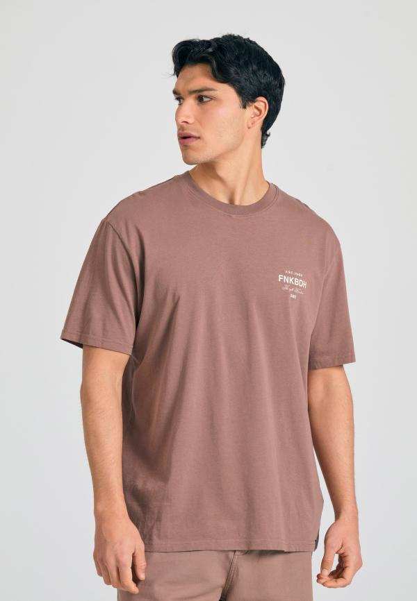 Relaxed fit t-shirt με text artwork τύπωμα στην πλάτη