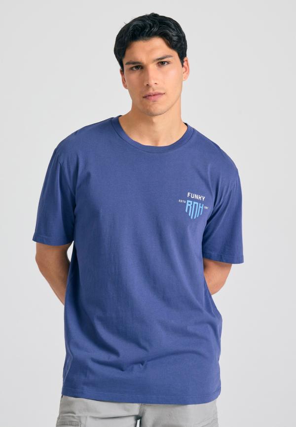 Relaxed t-shirt με graphic τύπωμα στην πλάτη