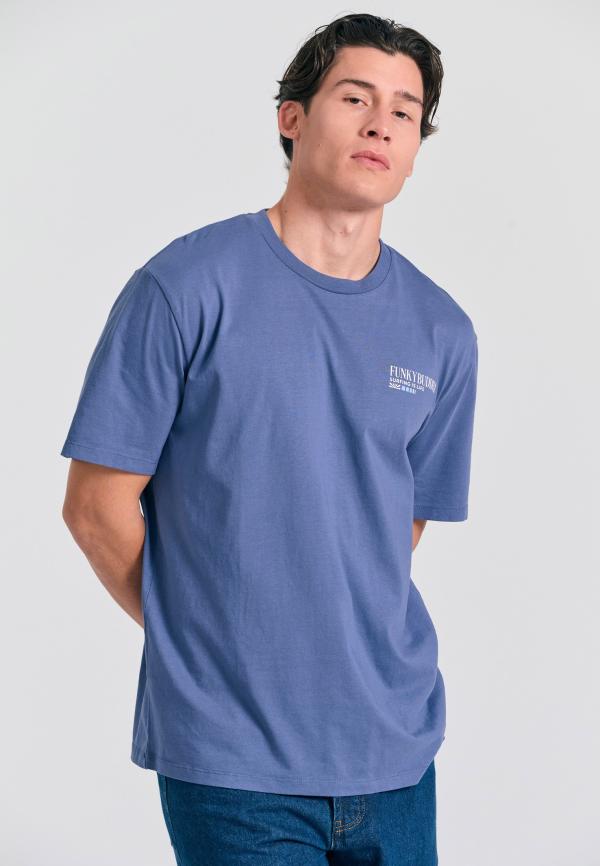 Relaxed t-shirt με vintage τύπωμα στην πλάτη