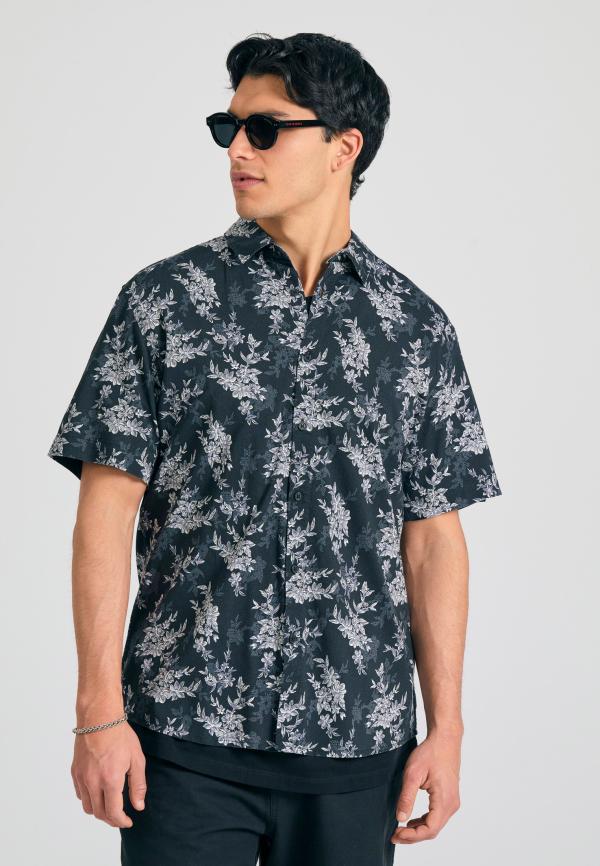 Relaxed fit πουκάμισο με floral print