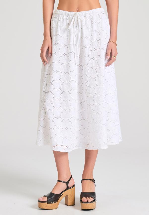 Μίντι embroidery φούστα σε γραμμή Άλφα