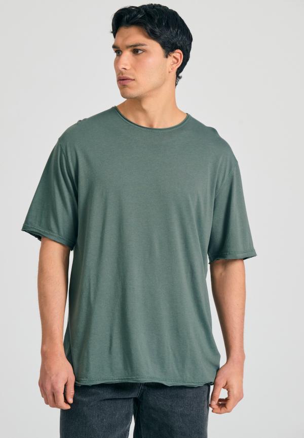 Relaxed fit t-shirt με raw edges