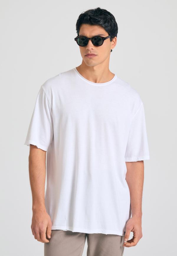 Relaxed fit t-shirt με raw edges