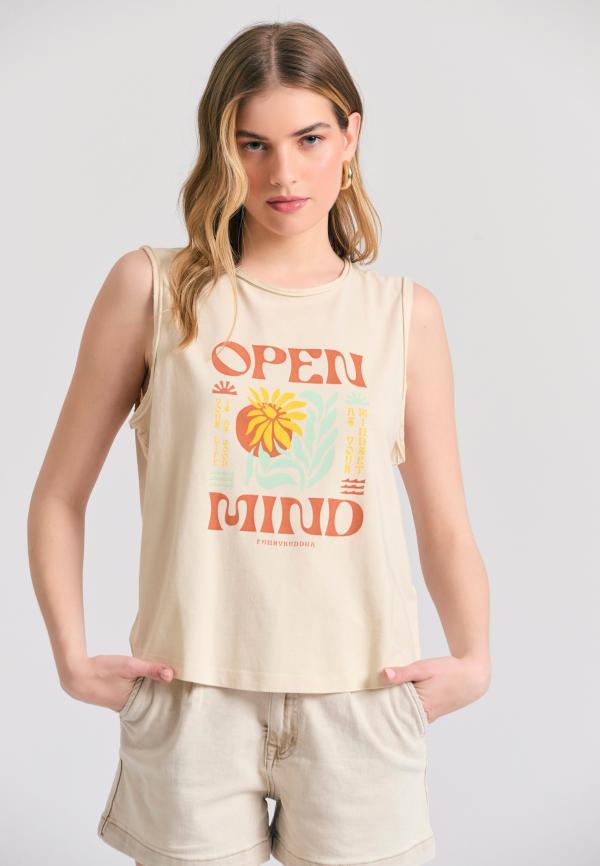 Γυναικείο t-shirt από οργανικό βαμβάκι με graphic print