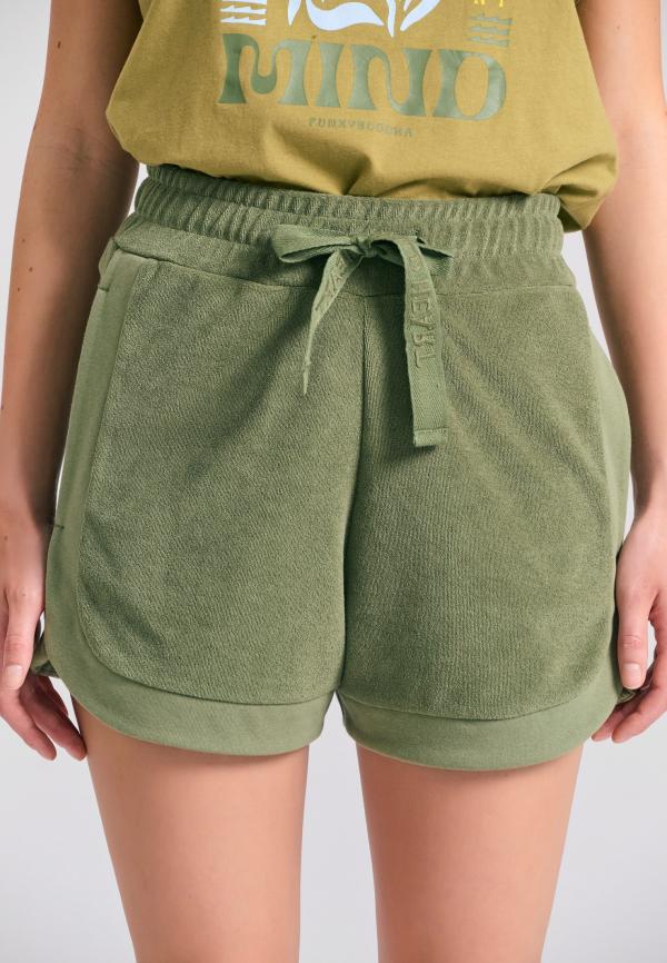 Loose fit γυναικείο πετσετέ σορτς