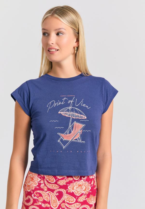 Γυναικείο t-shirt με φωτογραφικό τύπωμα