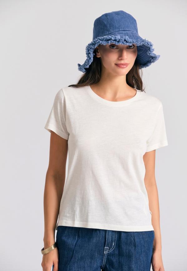 Γυναικείο t-shirt με στρογγυλή λαιμόκοψη - The essentials