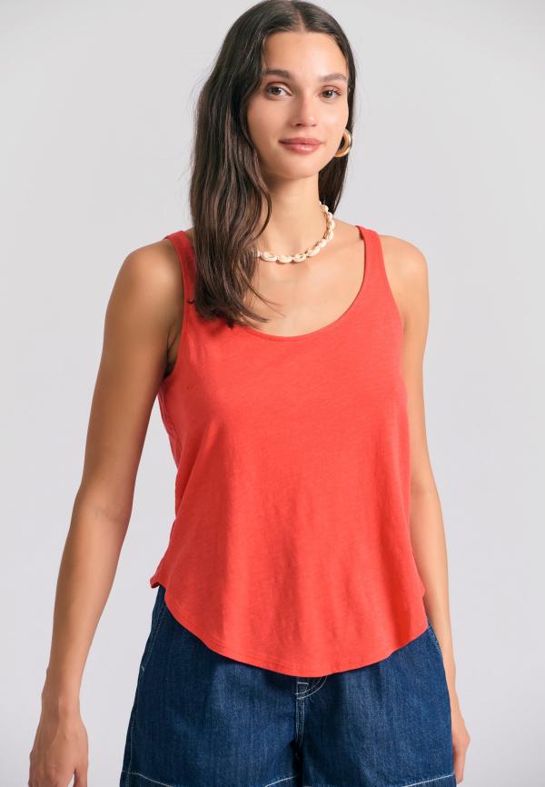 Γυναικείο tank top με μακρύτερη πλάτη