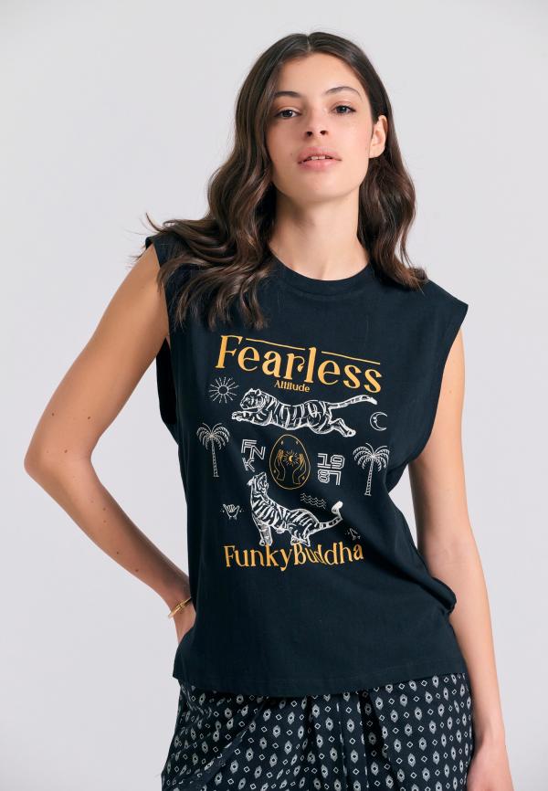 Γυναικείο t-shirt με exotic τύπωμα